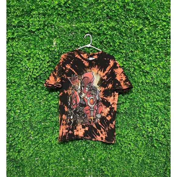 Vintage Acid Wash Deadpool T-shirt - Adult Mens Large - 003 - Picture 1 of 2